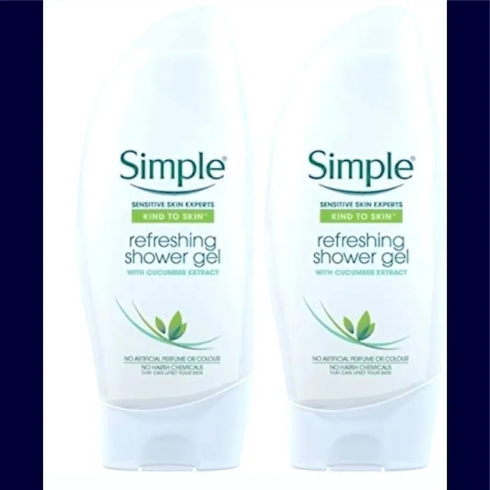 🥀Simple Kind To Skin Refreshing Shower Gel 250ml - Picture 1 of 6